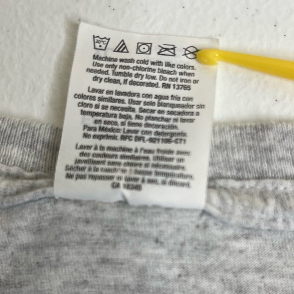Fruit of the Loom Camper Queen Heather Gray Crew Neck Short Sleeve Tee Women XL - Picture 8 of 12